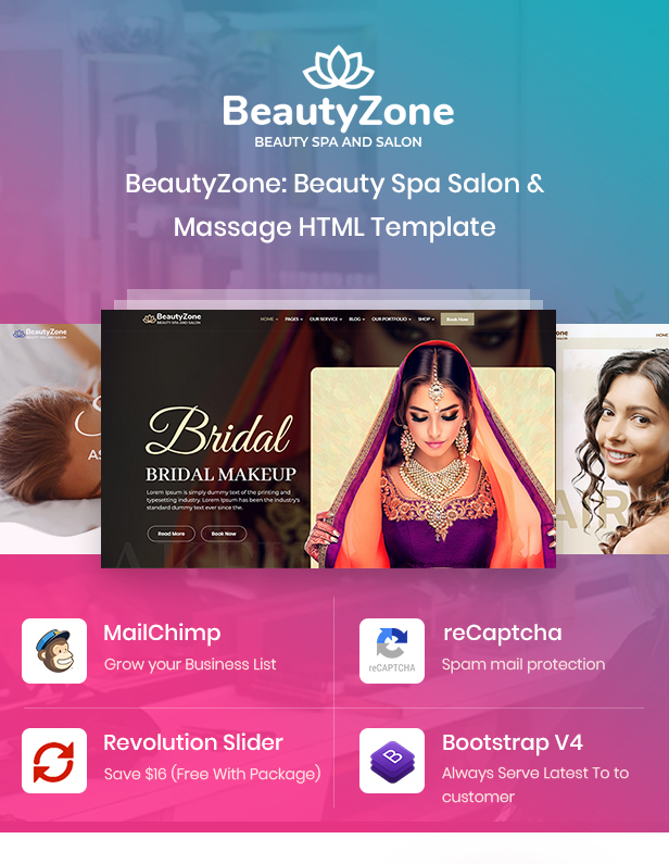 BeautyZone: Beauty Spa Salon & Massage HTML Template - 2